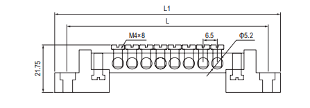 Barra de conector de lat&atilde;o